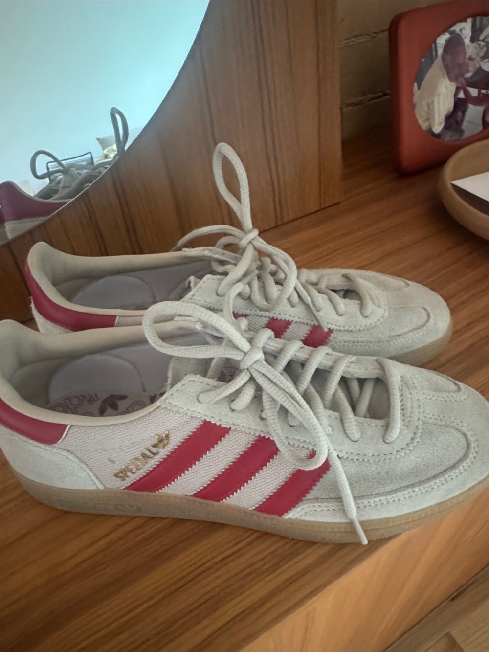adidas White and red spezial Sneakers